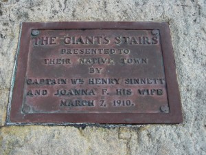 Giant's Stair Sign, Coastal Walk
