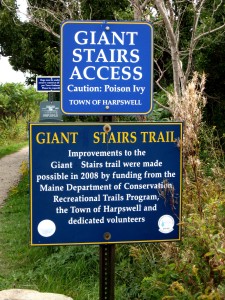 Giant's Stairs Signs for Coastal Walk