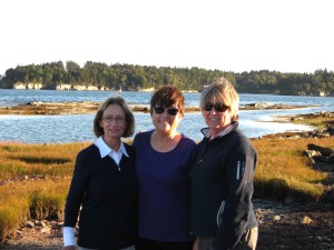 Marilyn Weitzel, Sally Lee, Margy Cowgill - my Sister and our cherished cousins on Maine Coast